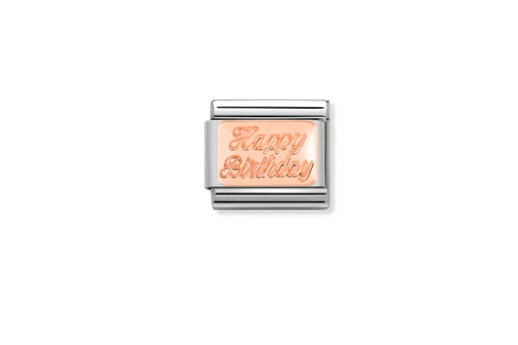 Rose Gold Happy Birthday Link