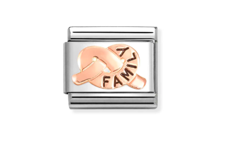 rose gold knot with family