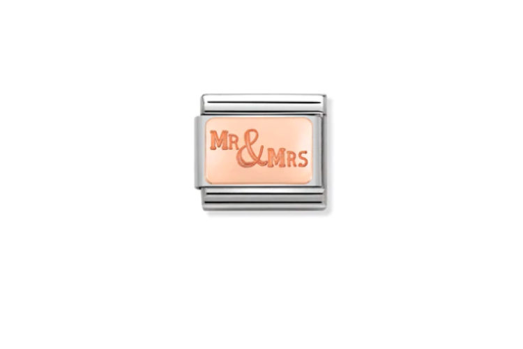 Rose Gold Mr and Mrs Link