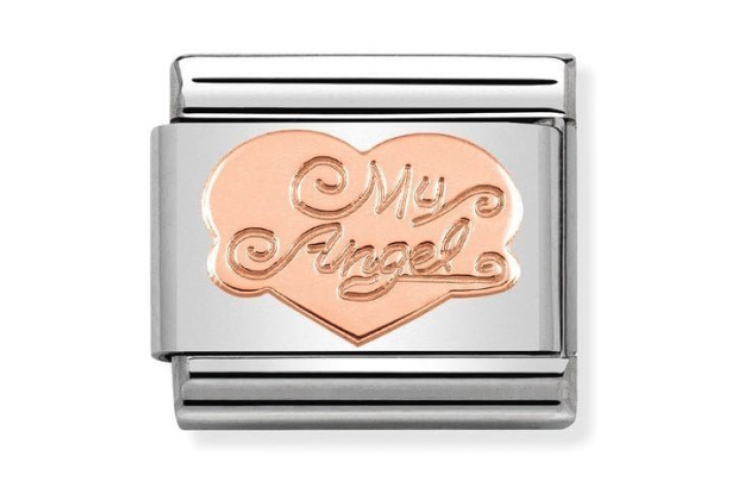 Rose Gold My Angel Heart Link