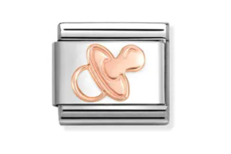 Rose Gold Pacifier Link