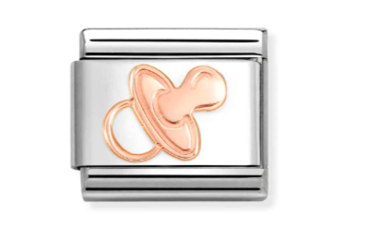 Rose Gold Pacifier Link 