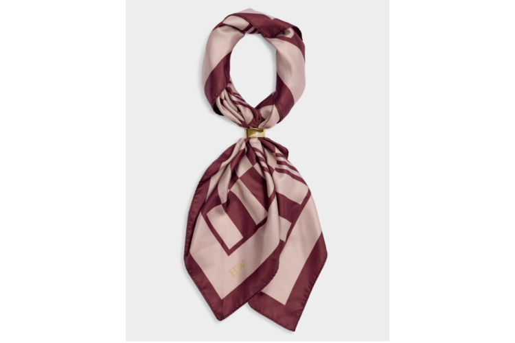 satin scarf - pink/cherry 