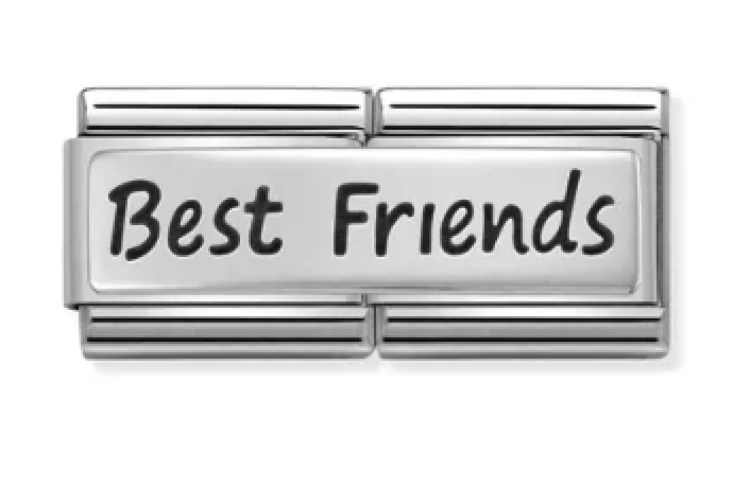 Silver Best Friends Double Link