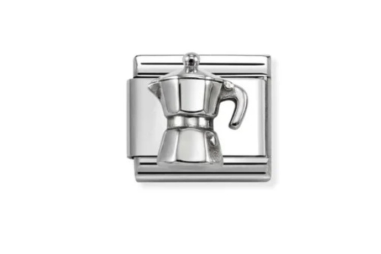 Silver coffee percolator