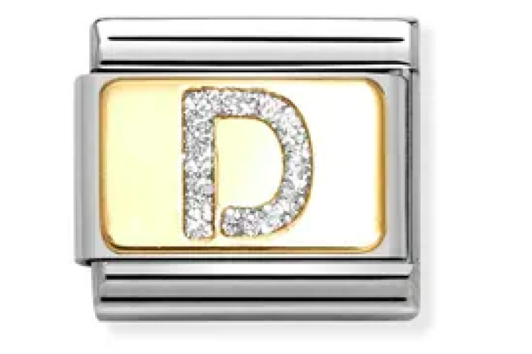 Silver Glitter D Link 