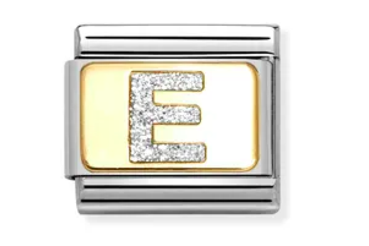 Silver Glitter E Link 