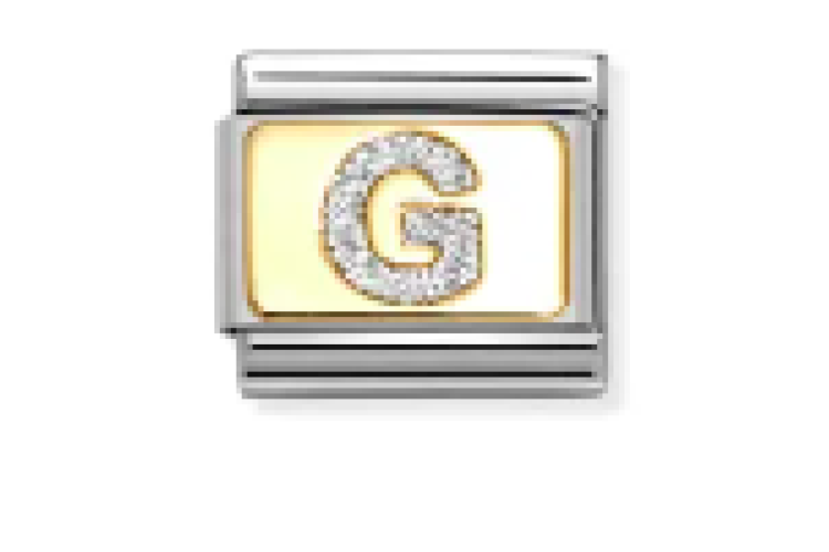 Silver Glitter G Link 