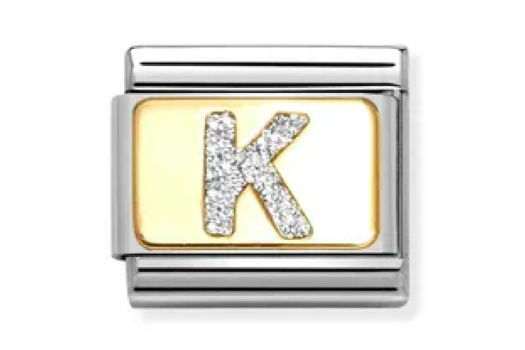Silver Glitter K Link 