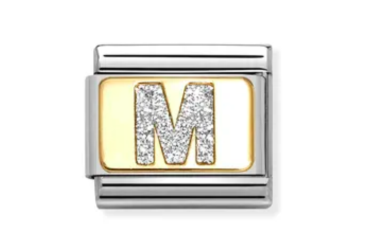 Silver Glitter M Link 
