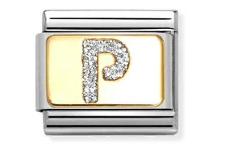 Silver Glitter P Link 