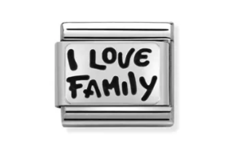 Silver I Love My Family Link