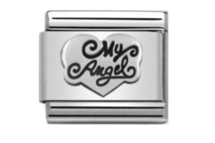 Silver My Angel Heart Link