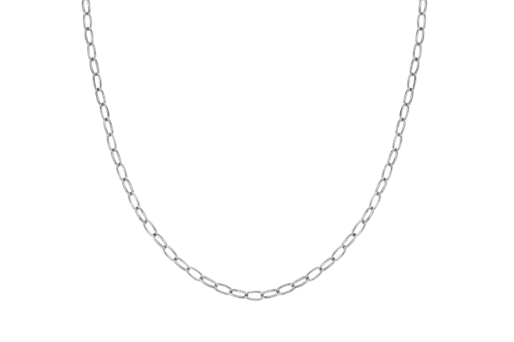 silver necklace chain long 