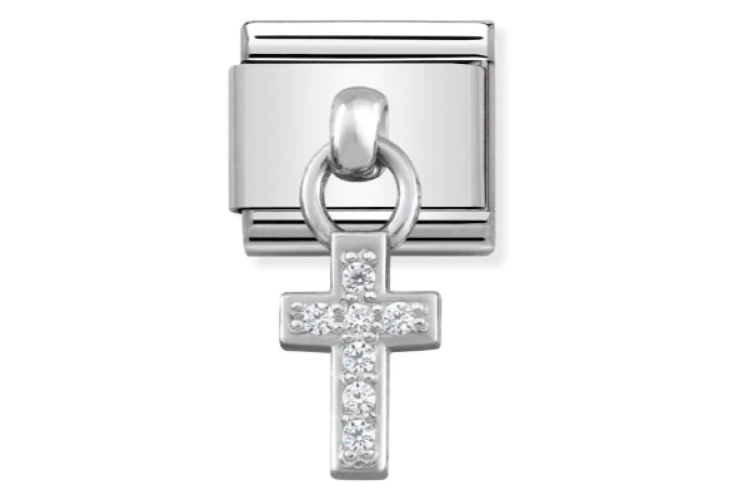 Silver Pendant Cross Link