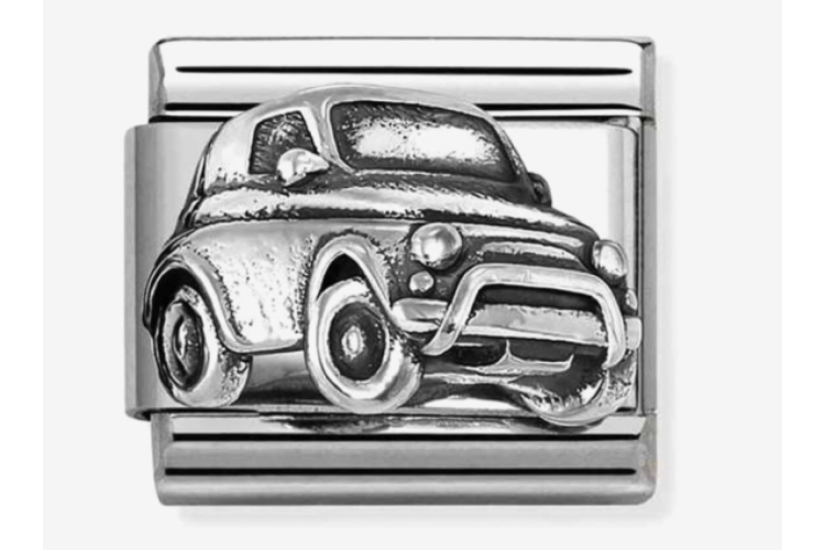 Silver Raised Car Link