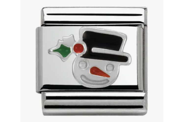Silver Snowman Link