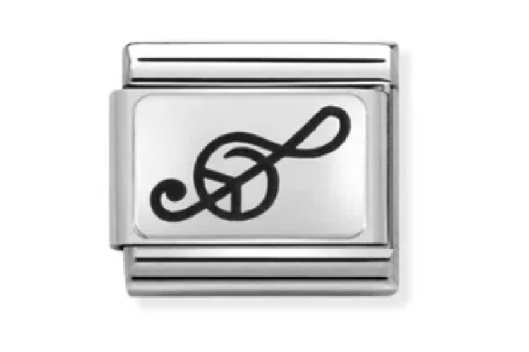 Silver Treble Clef Link