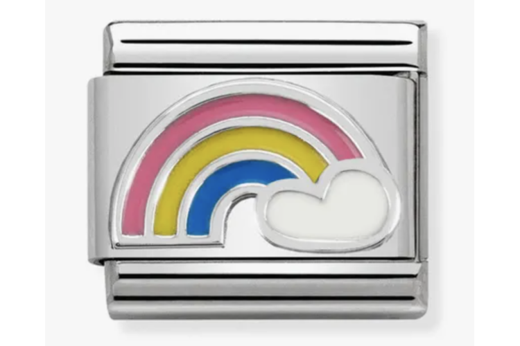 Silver with Rainbow Link