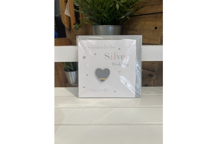 Silver Wedding Card 