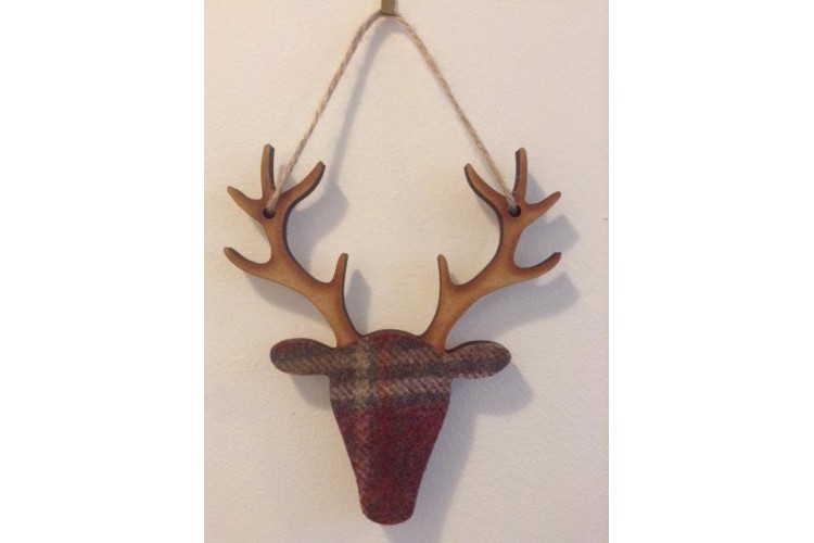 Small Hanging Stag Mauve