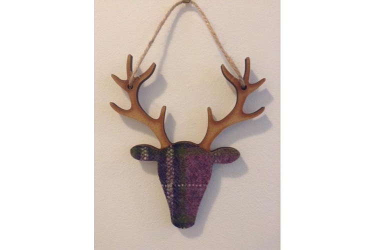 Small Hanging Stag Purple