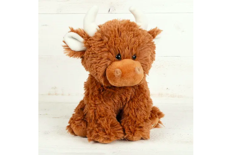 Small Highland Cow Brown & Bag