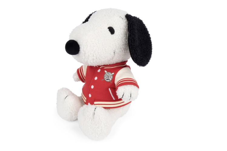 Snoopy with varsity jacket