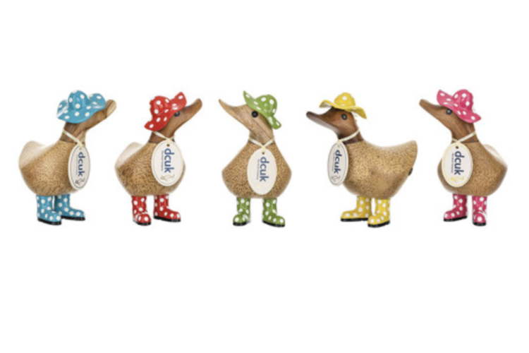 Spotty Hat & Welly Boot Ducky