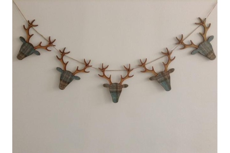 Stag Bunting Duck Egg Large 