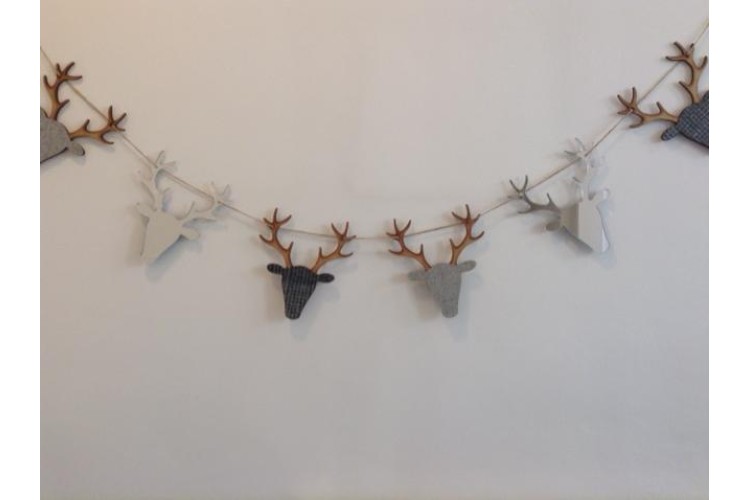 Stag Bunting Mirror Large 