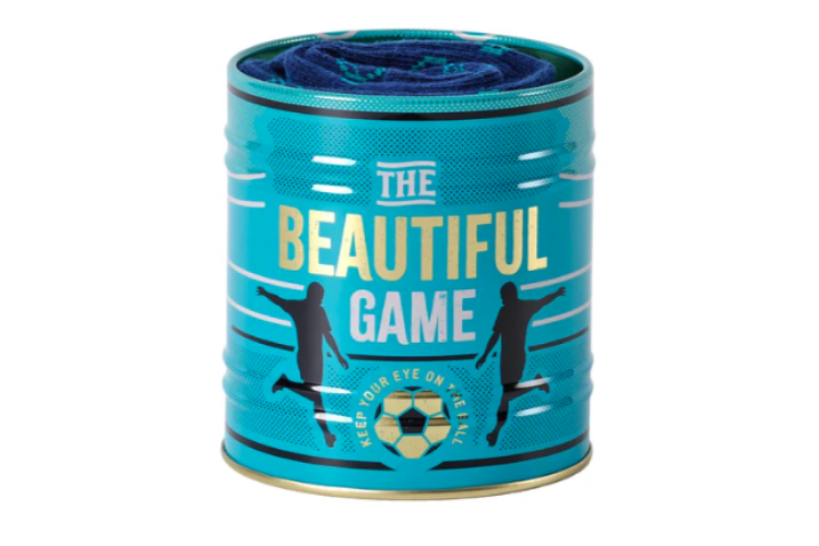 Storage Tin & Sock Set - Football