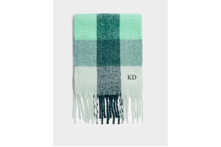 striped scard - green