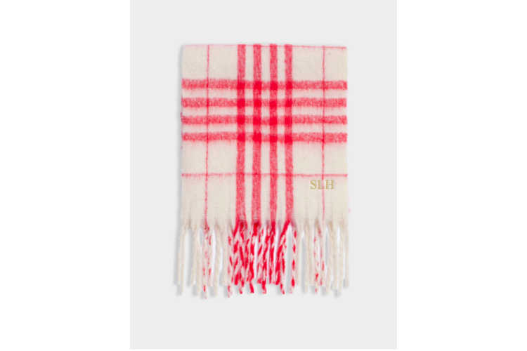striped scarf - red 