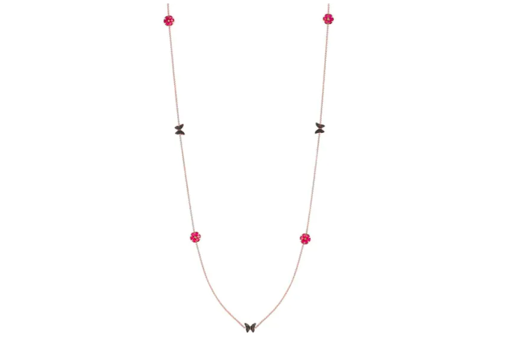 Sweetrock Nature Long Necklace Rose Gold