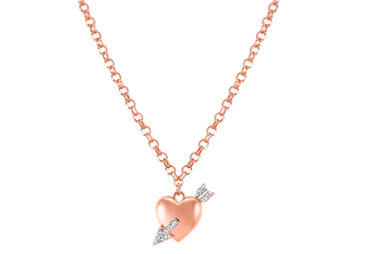 Sweetrock Rose Gold Heart Necklace 