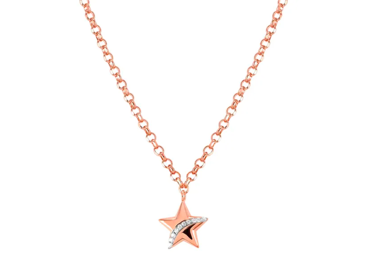 Sweetrock Rose Gold Star Necklace 