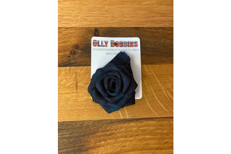 Tartan Rose Brooch