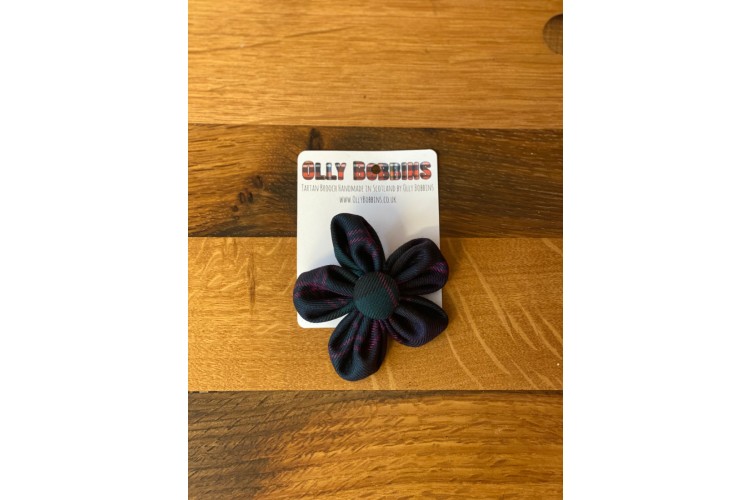 Tartan Flower Brooch
