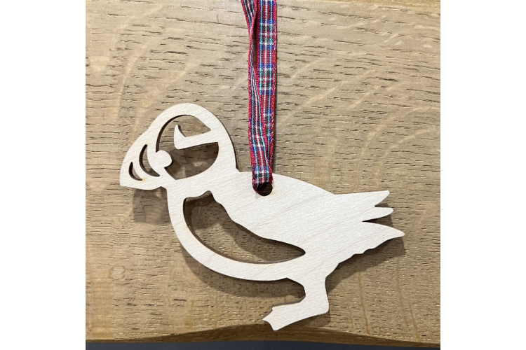 Tartan Hanging puffin
