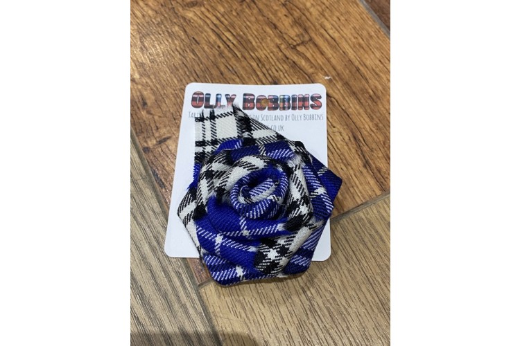 Tartan Rose Brooch