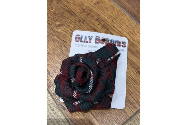 Tartan Rose Brooch