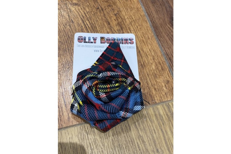 Tartan Rose Brooch