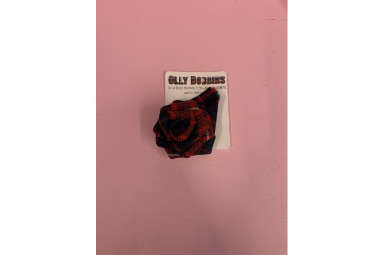 Tartan Rose Brooch