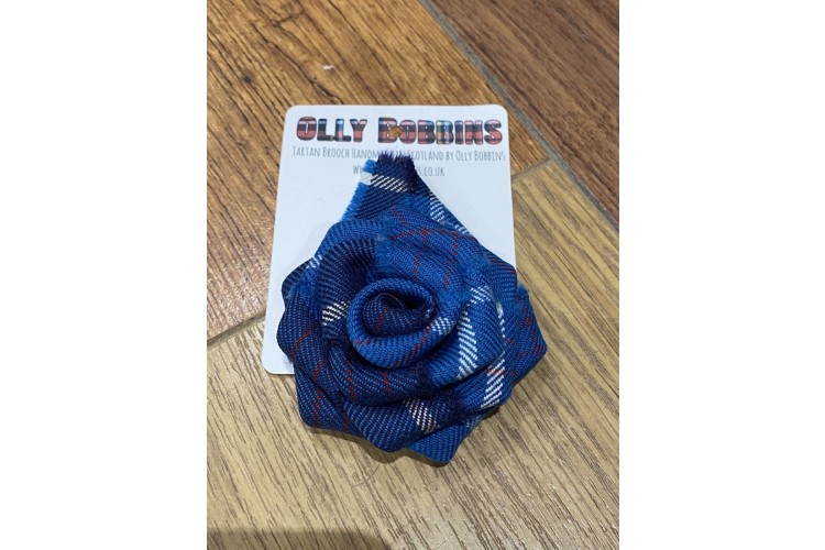 Tartan Rose Brooch