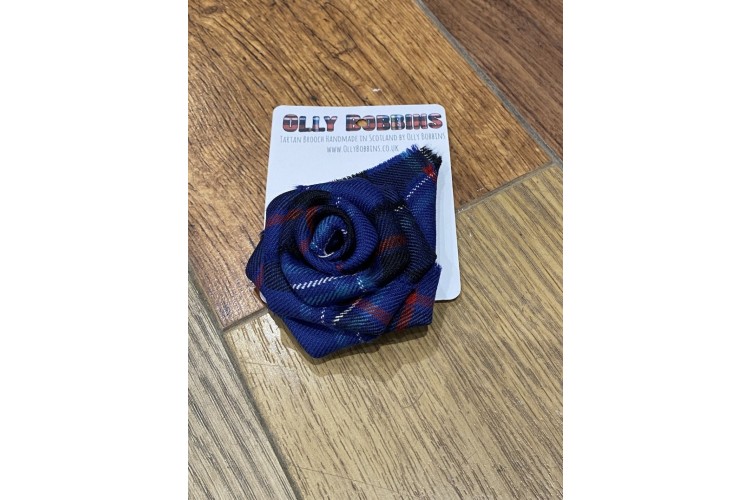 Tartan Rose Brooch