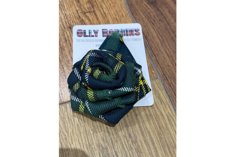 Tartan Rose Brooch