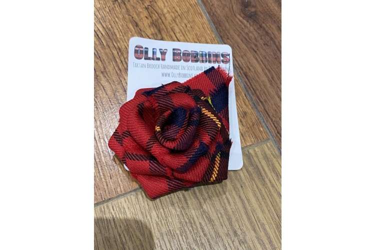 Tartan Rose Brooch