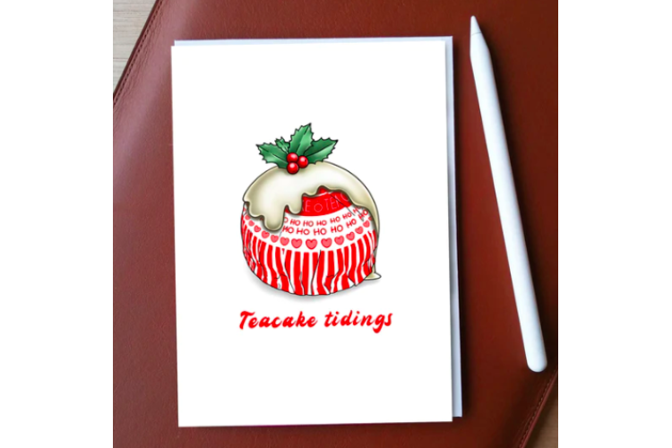 Teacake Tidings Christmas Card