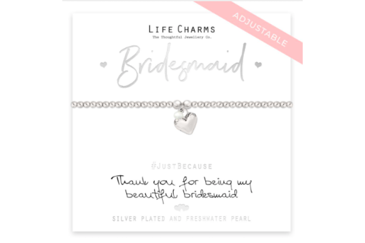 Thank You Bridesmaid Bracelet